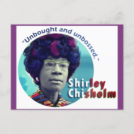 Shirley Chisholm "unbesetzt" Postkarte