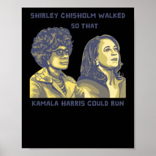 Shirley ging so, dass Kamala Portrait laufen konnt Poster