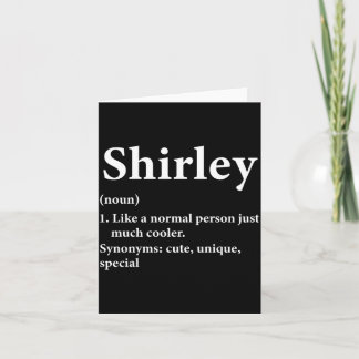 Shirley Name Definition Lustig D Karte