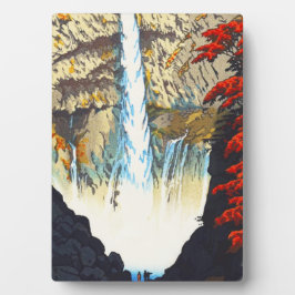 Shiro Kasamatsu Kegon Wasserfall bei Nikko hanga Fotoplatte