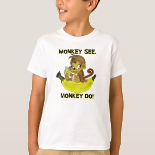 Shirt "Affe sehen, Affen tun"