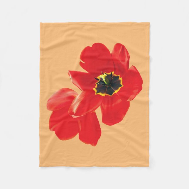 Shirt aus Mohn, Mohn, Shirt, Shirt aus Blumen, Fleecedecke (Vorderseite)