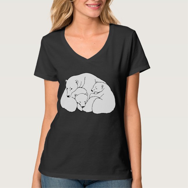 Shirt-Bärenkunst-T - Shirt für Frauen Jerseys (Vorderseite)