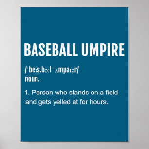 Shirt Baseball Schiedsrichter Definition 2 Poster