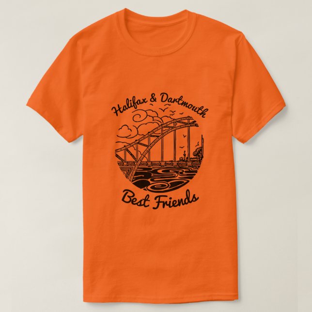 Shirt bester Freunde Halifaxes Dartmouth (Design vorne)