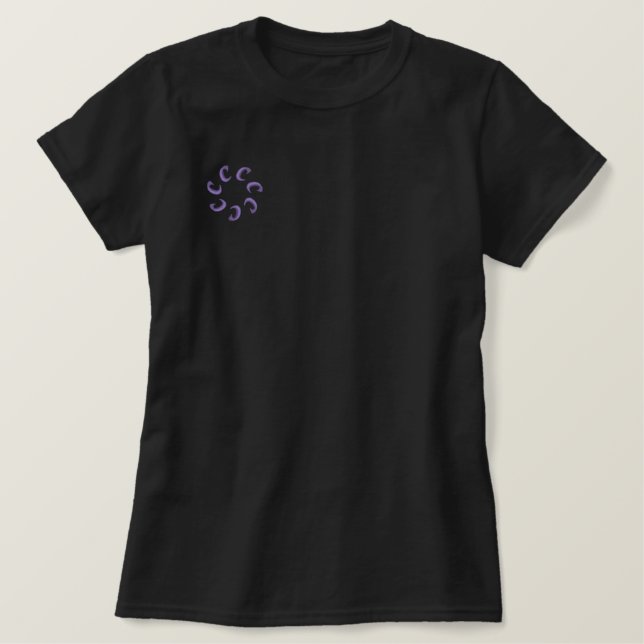 Shirt bestickte Frauen Blume Design (Design vorne)