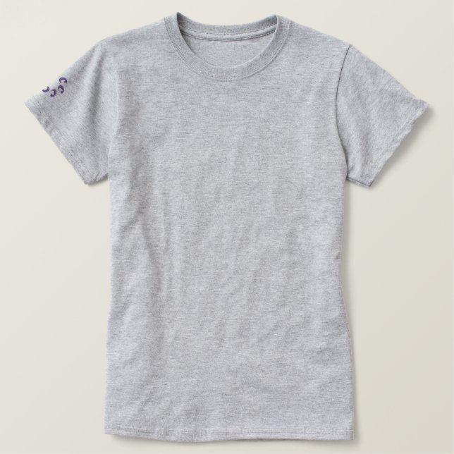 Shirt bestickte Frauen Blume Design (Design vorne)