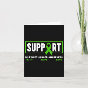 Shirt "Bile Duct Cancer" - Unterstützung von Bile Karte