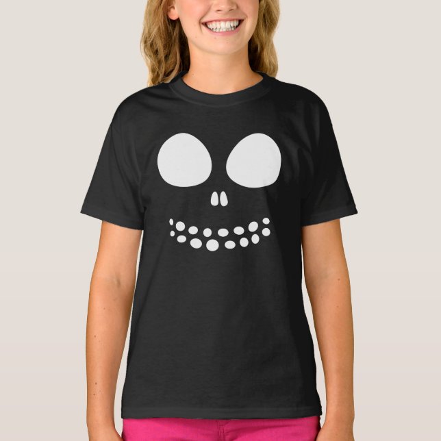 Shirt "Black Skull Face Girls" (Vorderseite)