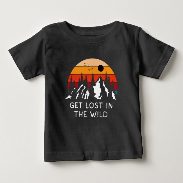 Shirt, Camping Shirts, Berge Baby T-shirt (Vorderseite)