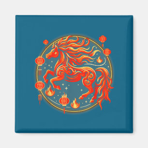 Shirt Chinesisches Pferd 1 Magnet
