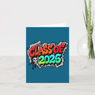 Shirt Class Graduation Graffiti Streetwear Drip Karte