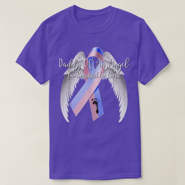 Shirt Daddy von Angel Pregnancy Loss Ba (Design vorne)