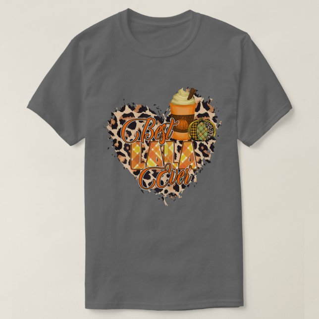 Shirt der besten Frau von Lala, Herbstherz Lala (Design vorne)