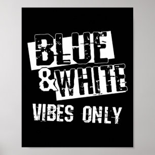 Shirt der Blue and White Game Day Group für High S Poster