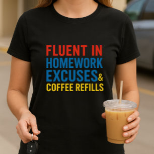 Shirt der Eltern in der Schule; Ausreden zur Fun H