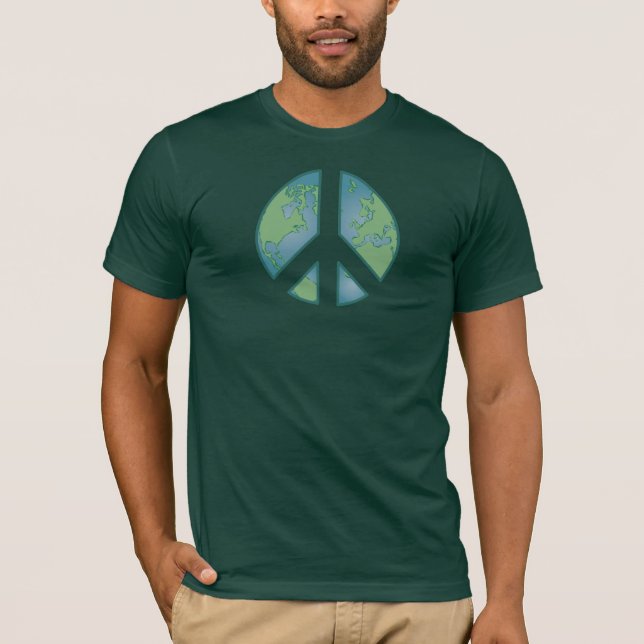 Shirt der friedlichen Erden - Wald (Vorderseite)