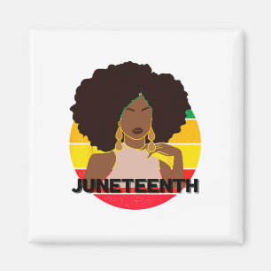 Shirt der Junetste Women Black History African Que Magnet