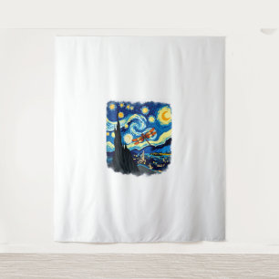 Shirt der künstlerischen Libelle Starry Night Drag Wandteppich
