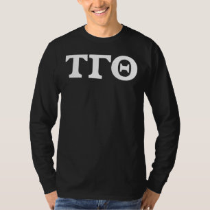 Shirt der langen Schlupfbriefe - Schwarze mit weiß