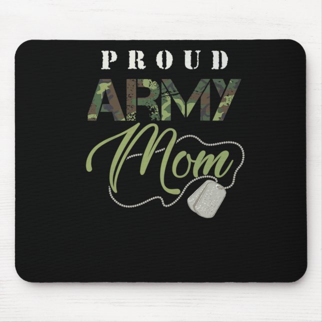 Shirt der Mama der Proud-Armee | Niedlicher militä Mousepad (Vorne)