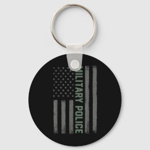 Shirt der Militärpolizei - Amerikanische Flagge Schlüsselanhänger
