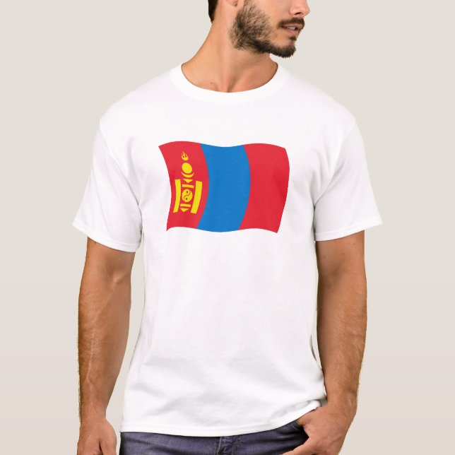 Shirt der mongolischen Flagge (Vorderseite)
