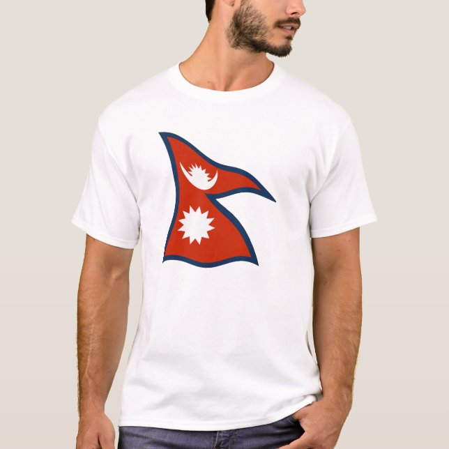 Shirt der nepalesischen Flagge (Vorderseite)