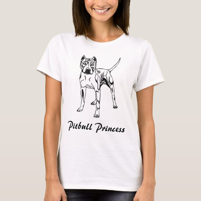 Shirt DER PITBULL PRINCESS FRAUEN (Vorderseite)