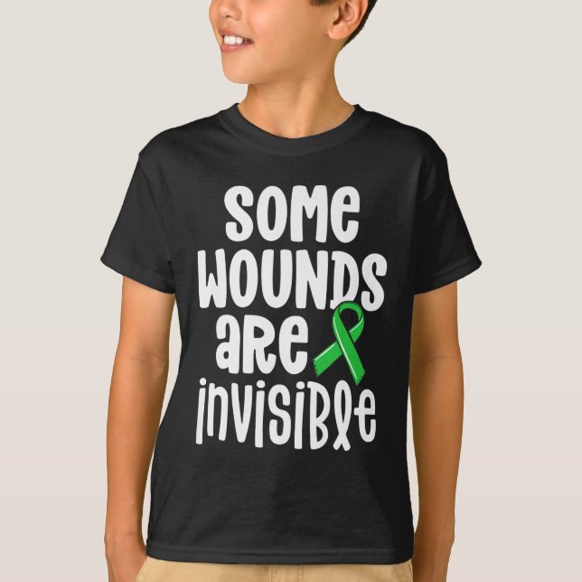 Shirt der psychischen Gesundheit Einige Wunden sin (Vorderseite)