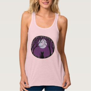 Shirt der schwarzen Katze Fett-Katze-Lady-Spitze