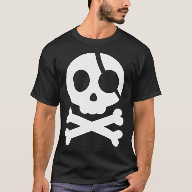 Shirt der Skull- und Kreuzknochen (Vorderseite)