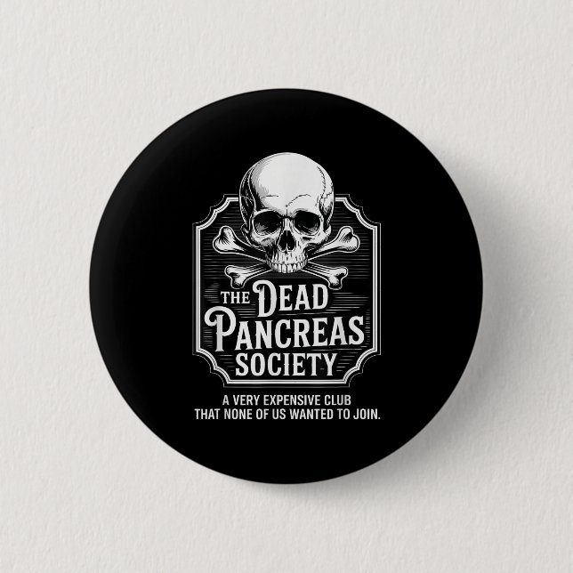 Shirt der toten Bauchspeicheldrüse Button (Vorderseite)