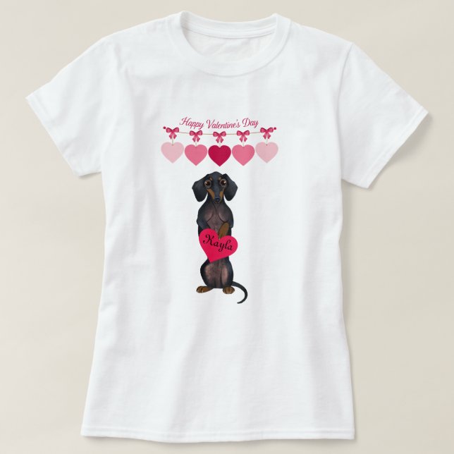 Shirt der Valentinischen Dackel (Design vorne)