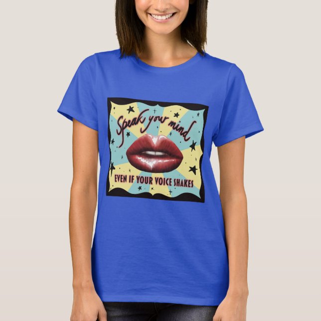 Shirt des Aktivisten, sprechen Sie Ihren Geist (Vorderseite)