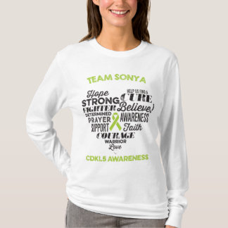 Shirt des Bewusstseins-CDKL5, Sonya Geschichte,