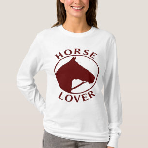 SHIRT DES DAMEN-PFERDEliebhaber-LONGSLEEVE