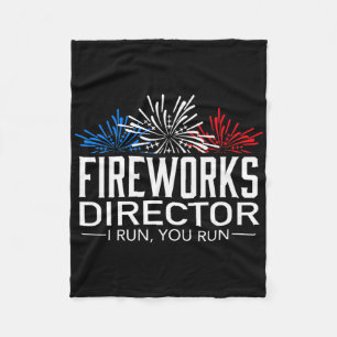 Shirt des Feuerwerksdirektors am 4. Juli der Feier Fleecedecke
