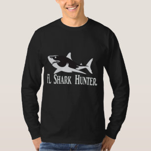 Shirt des Florida-Haifischjägers XL Schwarzweiss