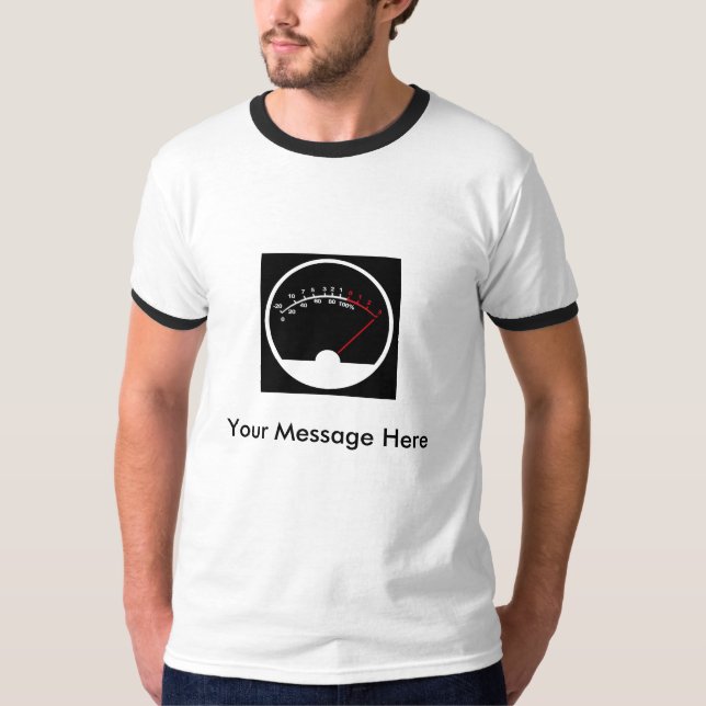 +Shirt des Meter-3db mit Mitteilung T-Shirt (Vorderseite)