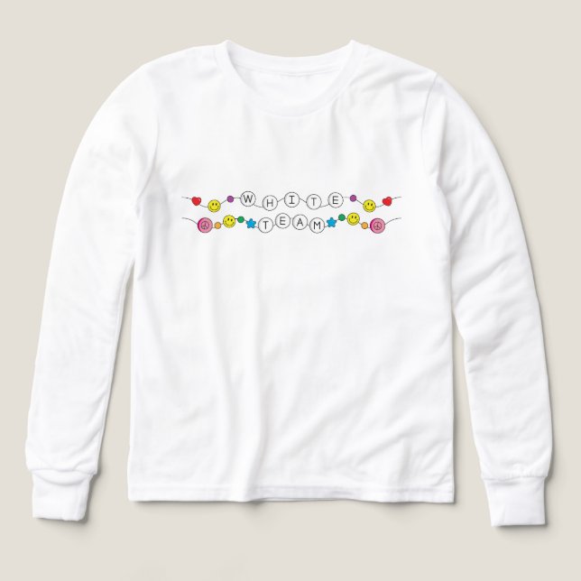 Shirt des White-Team-Farbkriegs (Design Vorderseite)