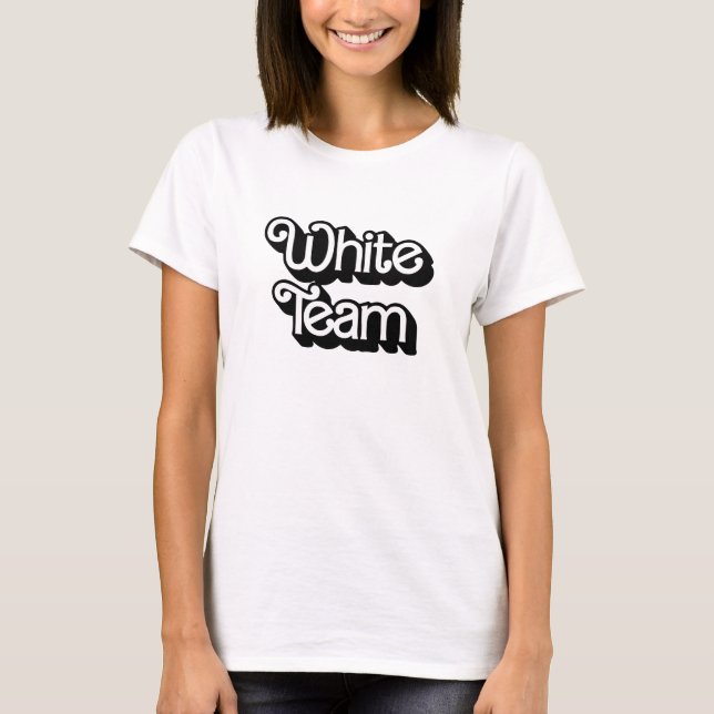 Shirt des White-Team-Farbkriegs (Vorderseite)