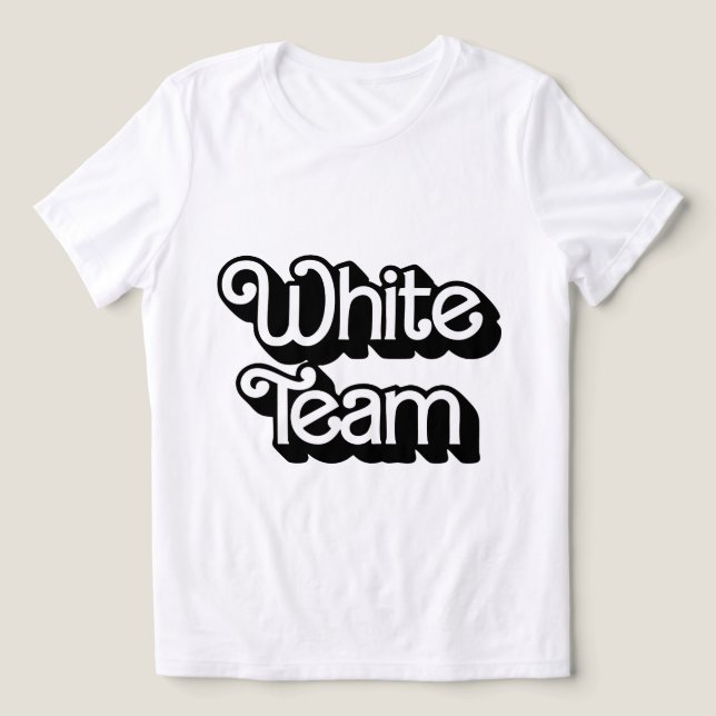 Shirt des White-Team-Farbkriegs (Design Vorderseite)