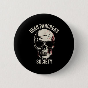 Shirt Diabetes des toten Bauchspeicheldrüsenkrebse Button