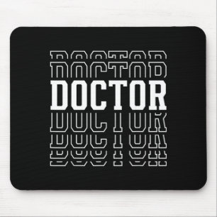 Shirt Doctor Layered Text Medizinisch Mousepad