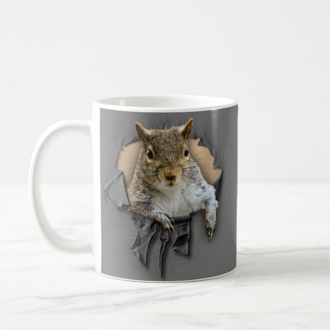 Shirt-Eichhörnchen-Kaffeemaschine Tasse (Links)