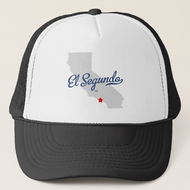 Shirt El Segundo Kalifornien CA Truckerkappe (Vorderseite)