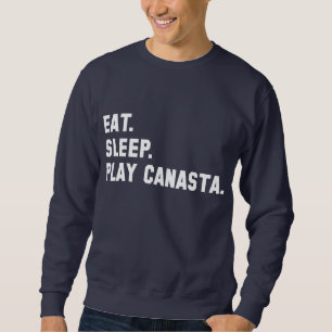 Shirt "Essen, schlafen, Kanasta spielen"