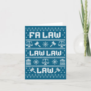 Shirt Fa Law Law Anwalt Weihnachten Karte