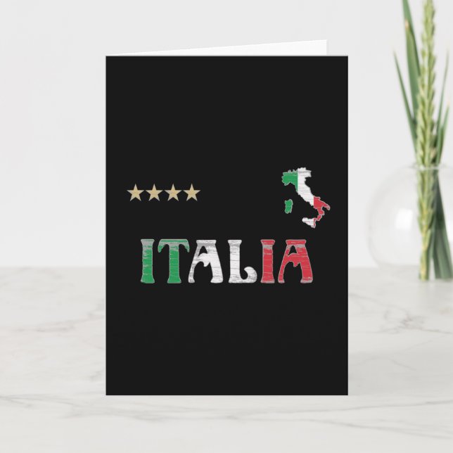 Shirt-Fahne für den Fußball in Italien Karte (Vorderseite)